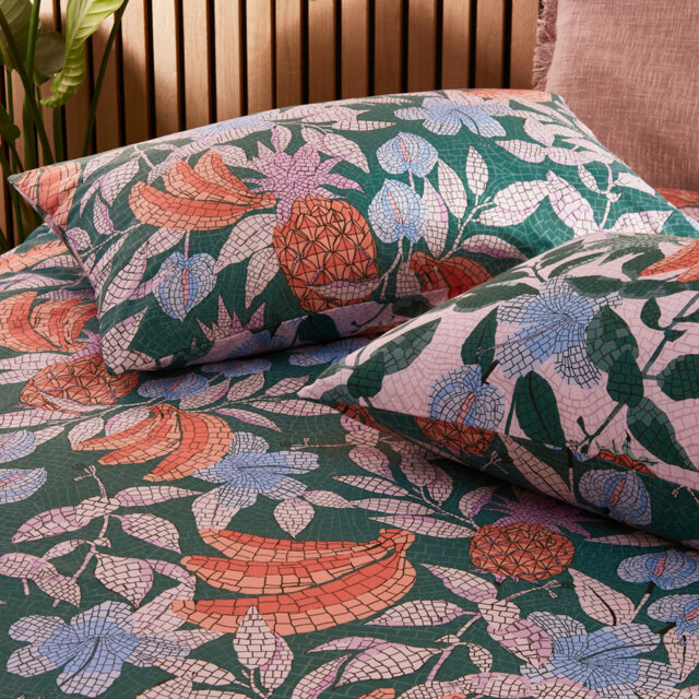 Cypressa Jade 144 TC Reversible Duvet Cover Set