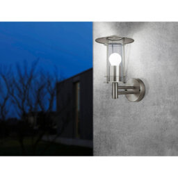 Bibb Stainless Steel 30cm H Outdoor Wall Lantern