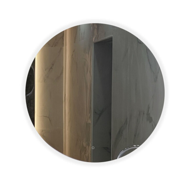 Alcala 60cm Heated Anti-fog Round Led Bathroom Mirror