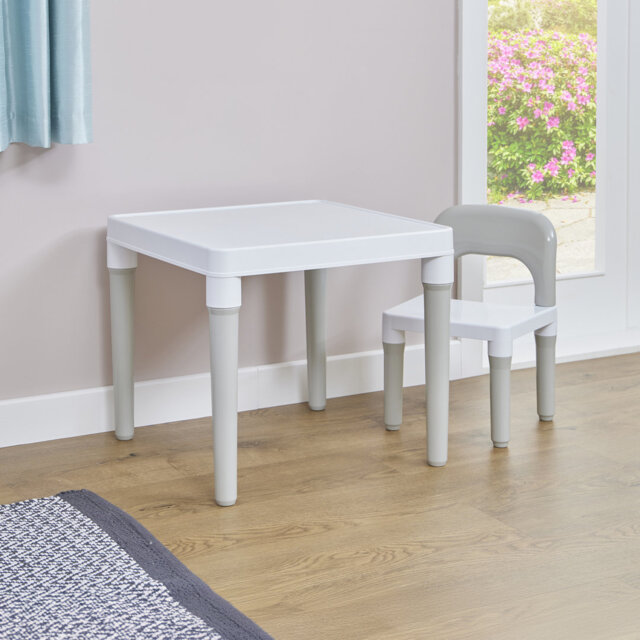 Rivka Kids 2 Piece Square Play Or Activity Table and Chair Set