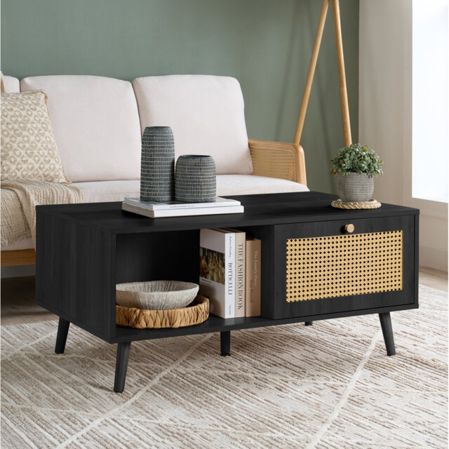 Noemi Rattan Coffee Table 100CM Width