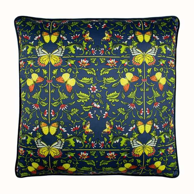 Potage Floral Square Throw Cushion