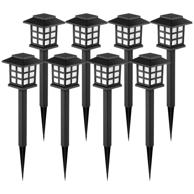 GIGALUMI Solar Lights Outdoor Garden, 8 Pack Garden Lights Solar Powered Waterproof, Solar Lights Outdoor, Landscape, Path, Yard, Patio, Driveway,Path