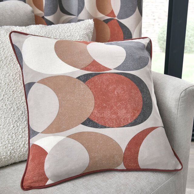 Sander Geometric Spice Square Cushion Cover