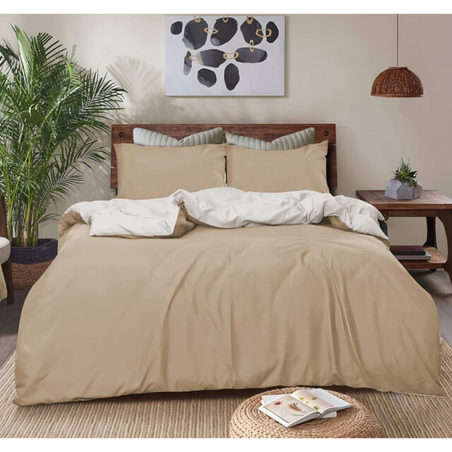 Microfiber Solid Colour Duvet Cover Set