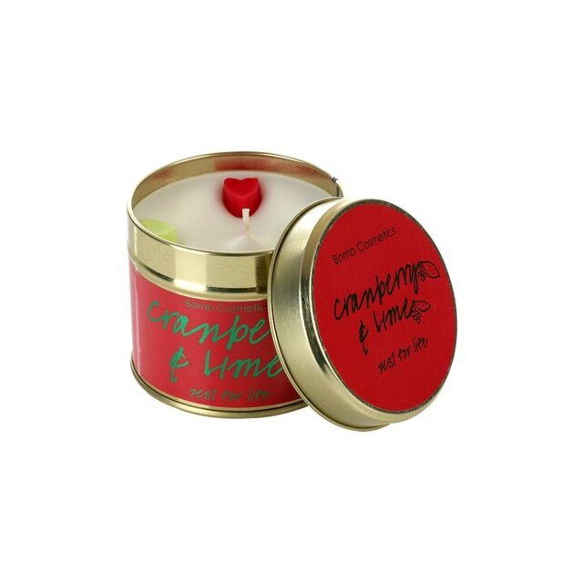 Cranberry And Lime Scented Jar Candle