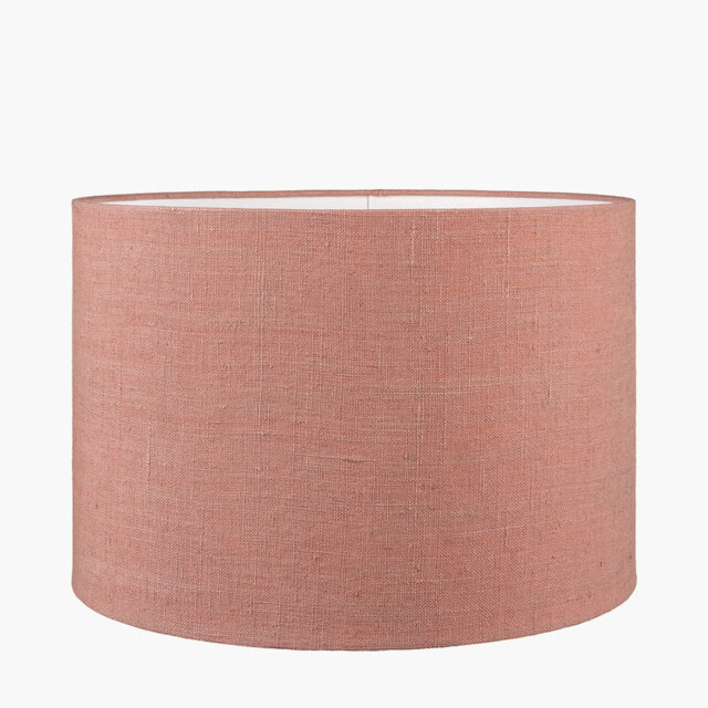 Edward 30cm H Linen Drum Lamp Shade ( Slip-On )