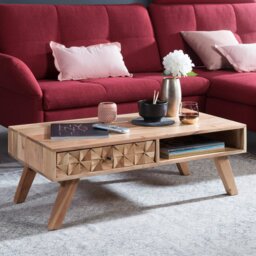 Doud Solid Wood Four Leg Coffee Table