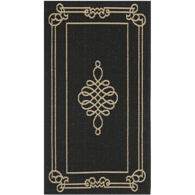 Runner Indoor/ Outdoor Geometric Shapes Area Rug