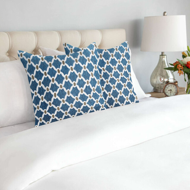 Beauville Geometric Square Cushion