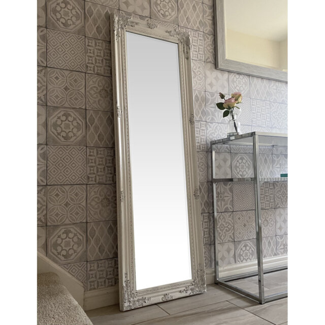 Sade Tall Solid Wood Framed Wall or Dressing Mirror