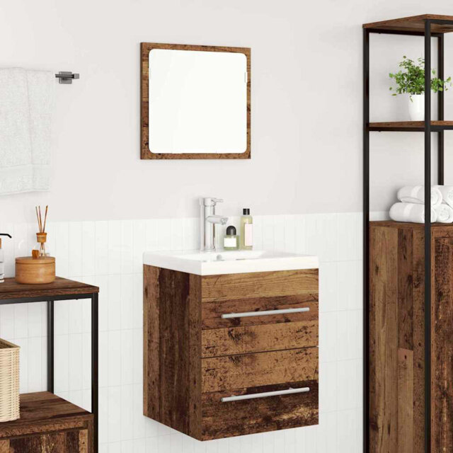 420mm Single Bathroom Vanity with Ceramic Basin