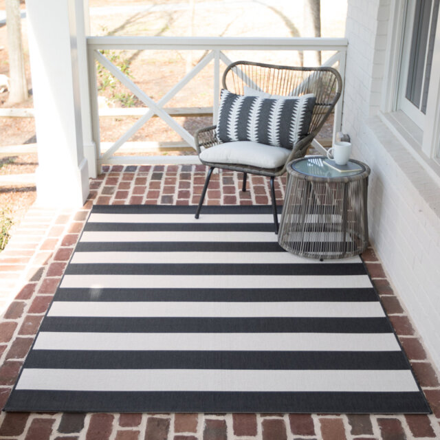 Cecil Striped Indoor / Outdoor Area Rug
