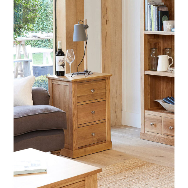 Ezmerelda Solid Wood Block End Table