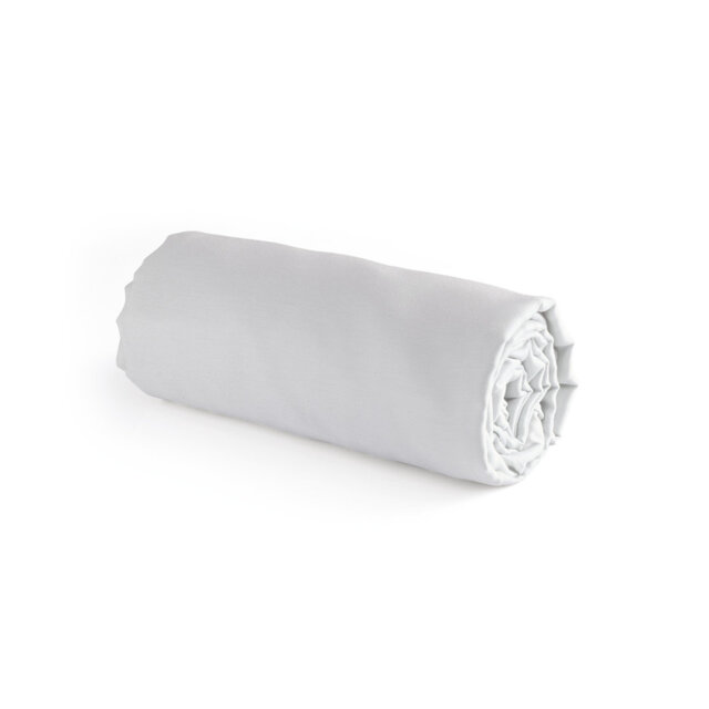 CXL by Christian Lacroix Fitted Sheet Cotton Satin Uni Dark Grey - 160 X 200 X 25 Cm