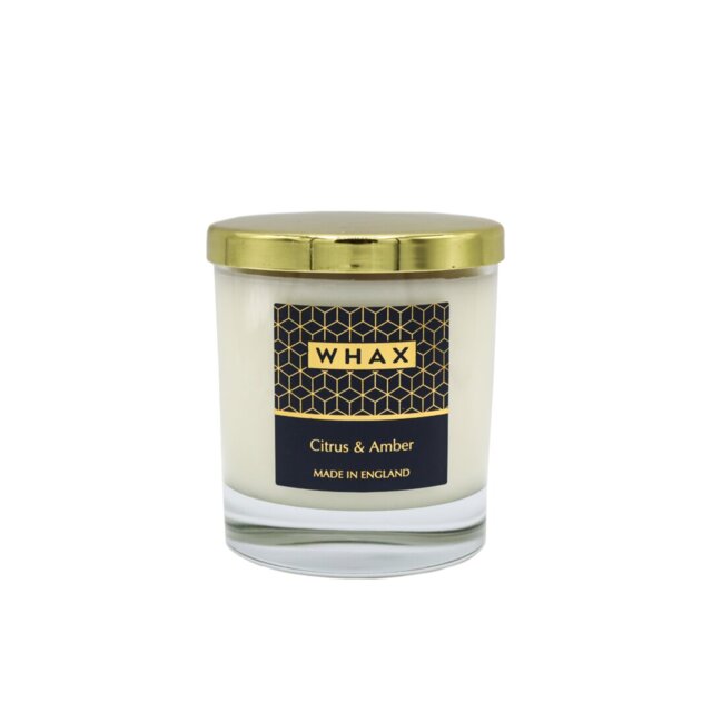 Citrus Scented Jar Candle with Glass Holder