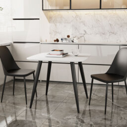 Aspen 3-Piece Casual Dining Set - Square Dining Table & 3 Duo Plastic Chairs