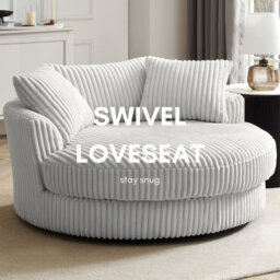 Skyler Upholstered Swivel Armchair
