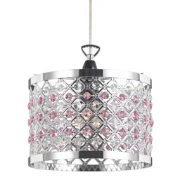 Modern Sparkly Ceiling Pendant Light Shade with Beads