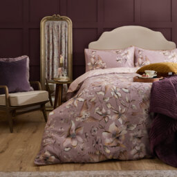 Floella Cotton Floral Duvet Cover Set with Pillowcases Included