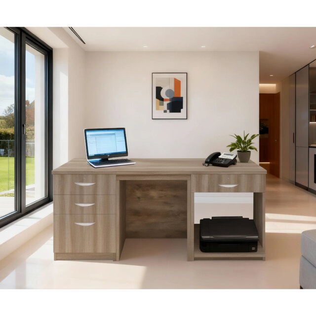 Walshaw Solid Wood Base Writing Desk
