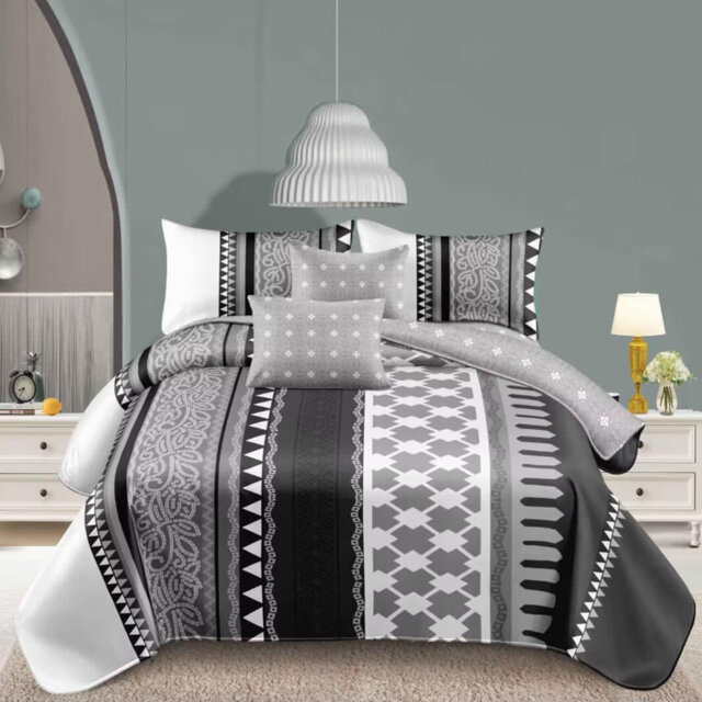 Complete Bedding Set Trendy 3D Printed Floral Design, Ultra-Soft Fabric â Includes Duvet Cover, Fitted Sheet & Two Pillowcase