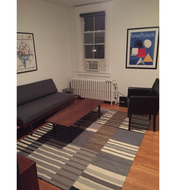 Ambarvale the City Handwoven Grey/Blue Rug