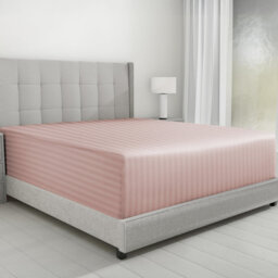Microfiber Striped Fitted Sheet