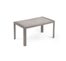 Mirando Rectangular Outdoor Dining Table With Umbrella Hole , 140cm cm W 80cm cm D