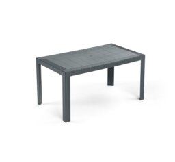 Mirando Rectangular Outdoor Dining Table With Umbrella Hole , 140cm cm W 80cm cm D