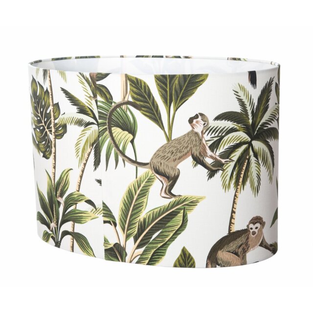 28cm H Cotton Oval Lamp Shade ( Screw On )