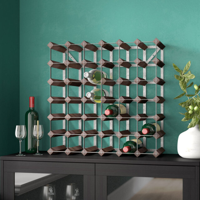 Liddle 42 Bottle Floor Wine Bottle Rack