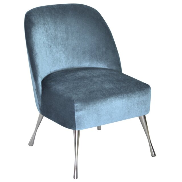 Vintage Upholstered Slipper Chair