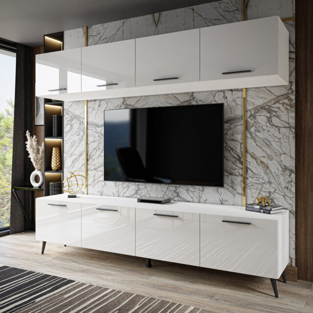 "Galnares Unfinished Floating Entertainment Centre for TVs up to 75"""