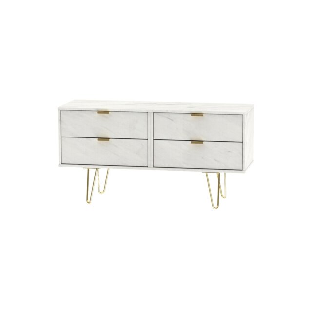 Fully Assembled Bellatrix 4 Drawer 112Cm W Chest of Drawers