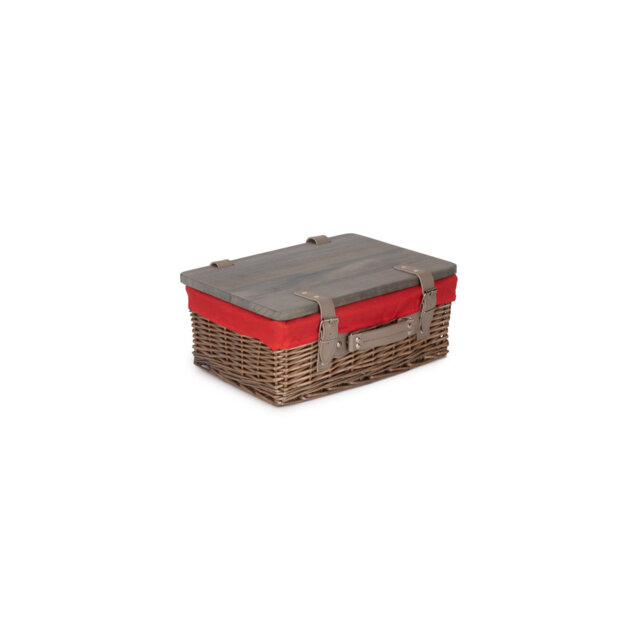 Wicker Gift or Storage Hamper with Lining