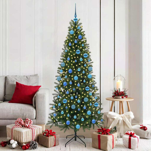 Artificial Christmas Tree with 300 LEDs PE and PVC