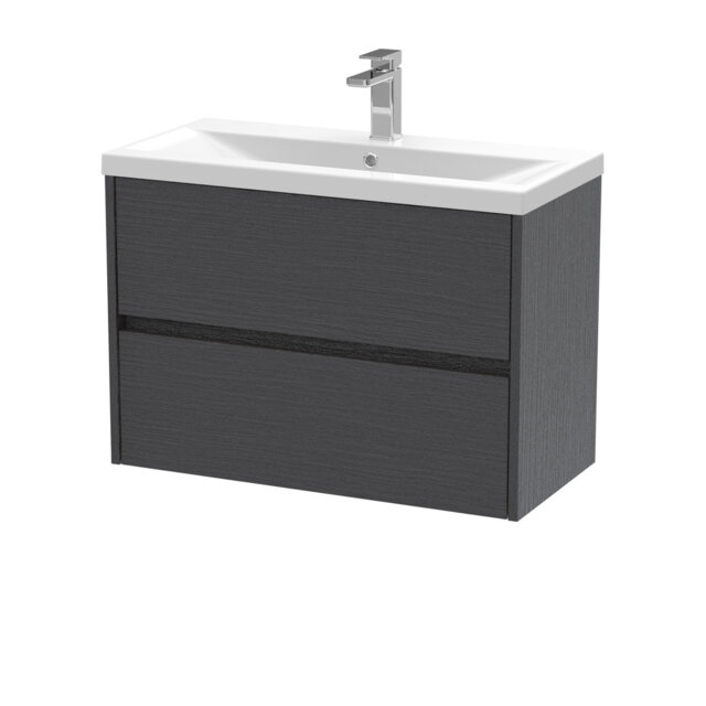 800mm Wall Mounted Single Bathroom Vanity with Vitreous China Vanity Top
