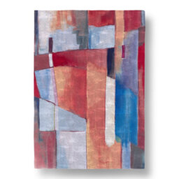 Aariya Flatweave Cotton Red/Blue/Rose/Gray Rug