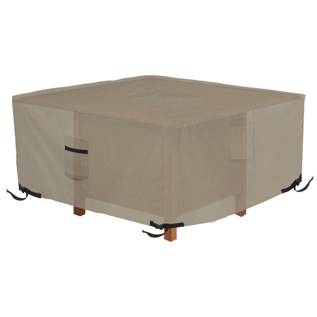 Heavy Duty Multipurpose Outdoor Rectangle FirePit Cover, Durable UV Resistant Patio Waterproof Cover