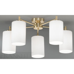 Decima Glass Semi Flush Mount