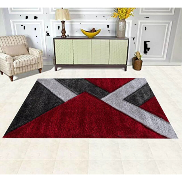 Modern 3D Shaggy Rugs Geometric Carved Design Large Area Rugs Soft Thick Fluffy Rug For Living Room Bedroom Small Floor Mats
