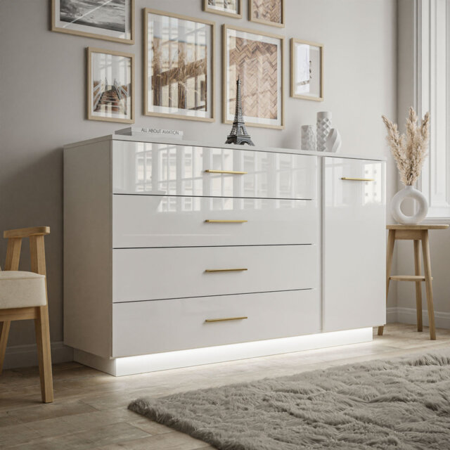 Maxon 4 Drawers 138 cm W Chest of Drawers
