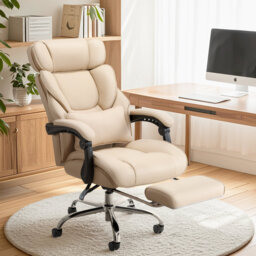 Office Chair Reclining Chair Ergonomic High Back Design Executive Computer Desk Chair with Footrest
