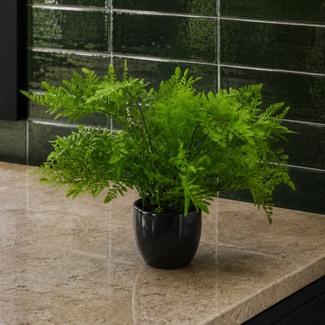 30cm Faux Fern Plant in Pot Liner