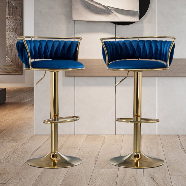 Christal Height Adjustable Swivel Bar Stool