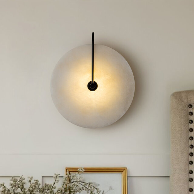 Biborka 1-Light LED Black Flush Mounted Sconce Wall Light