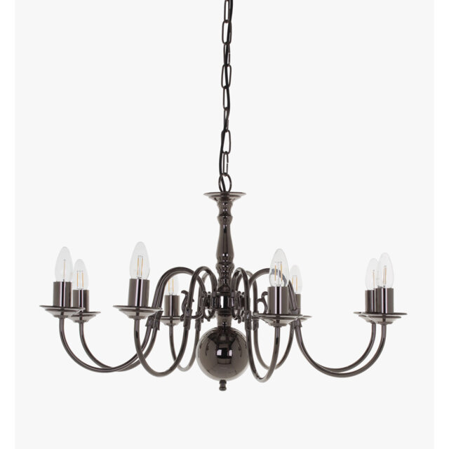 Roosevelt 8 - Light Geometric Chandelier