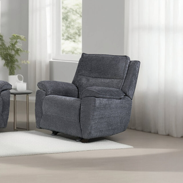 Berthony 94cm Wide Chenille Standard Recliner