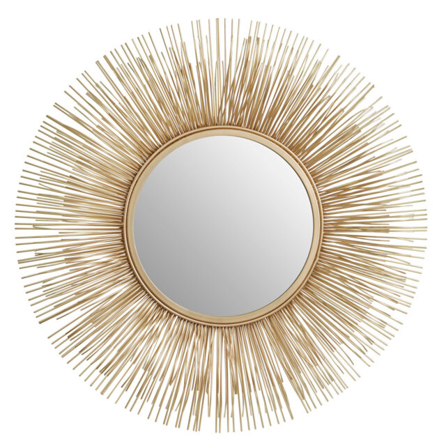 Metal Sunburst Mirror